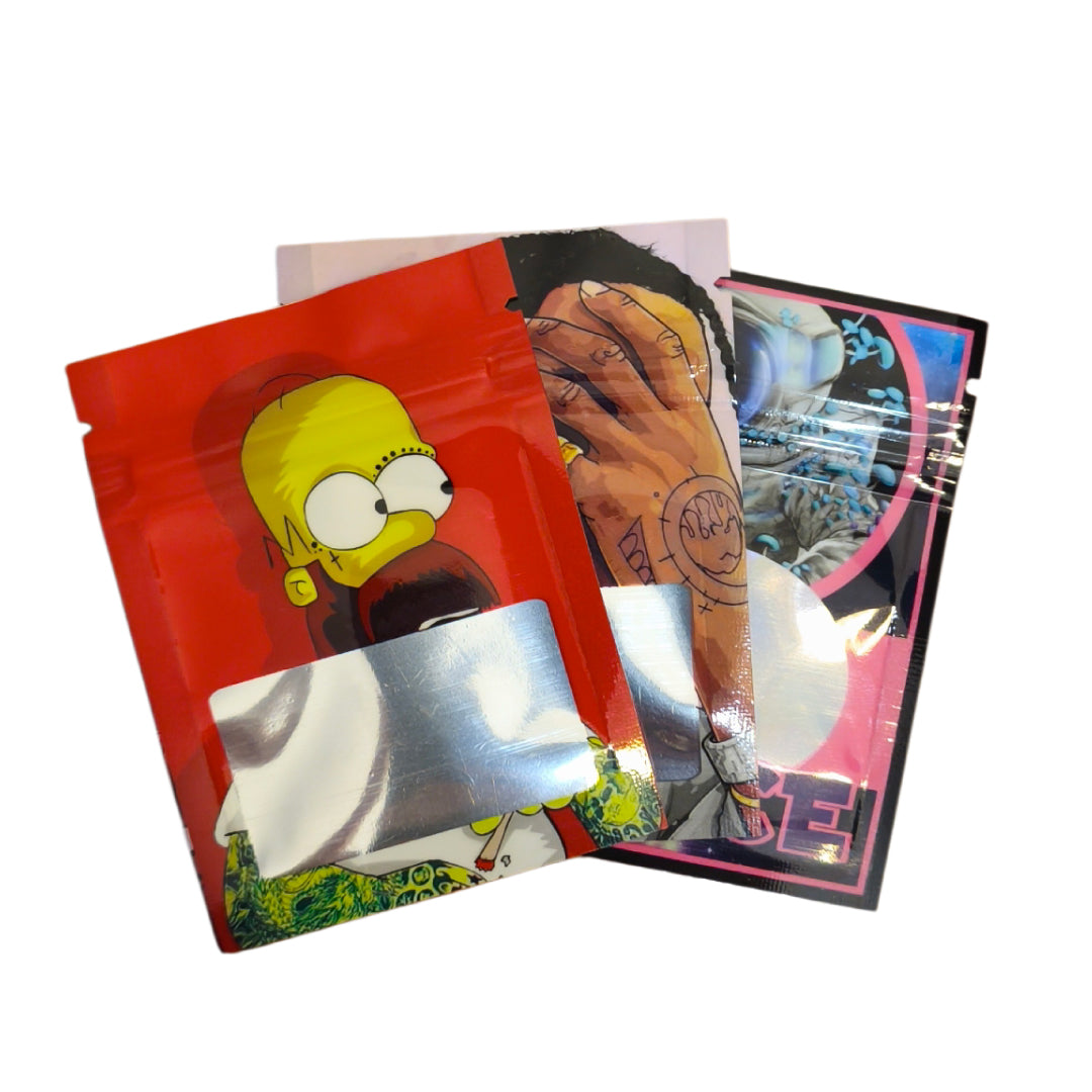 Bolsa Mylar 6 x 8 cm – Mix de Diseños 100 unidades